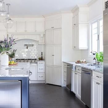 Corner Pantry Cabinet, Corner Kitchen Pantry, Transitional Kitchen Design, Corner Pantry, Craftsman Kitchen, White Kitchen Island, Kitchen Pantry Design, Farmhouse Sink Kitchen, White Cabinetry