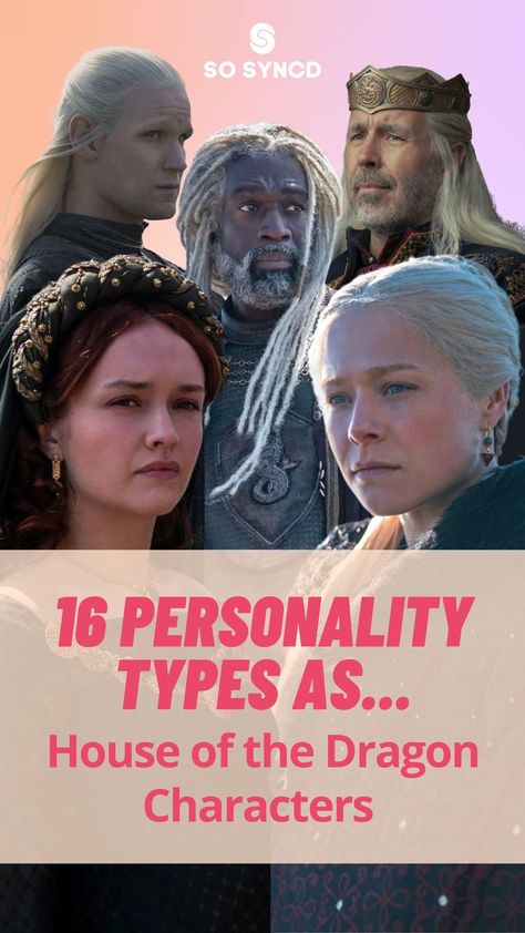 Today we explore the 16 personality types of House of the Dragon characters so far. This is an American television series created by George R. R. Martin and Ryan Condal for HBO. The new series is a prequel to Game of Thrones and is set 172 years before Daenerys Targaryen was born. House Of The Dragon Characters, 16 Personality Types, The 16 Personality Types, House Quiz, Dragon Family, Knowledge Test, Daemon Targaryen, Quizzes For Fun, Trivia Questions And Answers