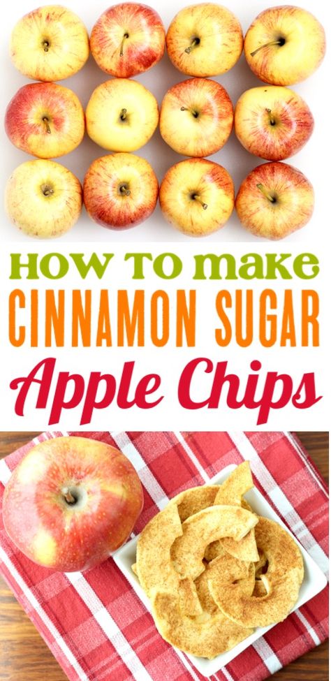 Dehydrator Recipes Fruit, Cinnamon Apple Chips Baked, Dried Apple Chips, Apple Chips Recipe, Cinnamon Recipe, Healthy Snack Recipe, Dehydrated Apples, Cinnamon Apple Chips, Apple Chips Baked