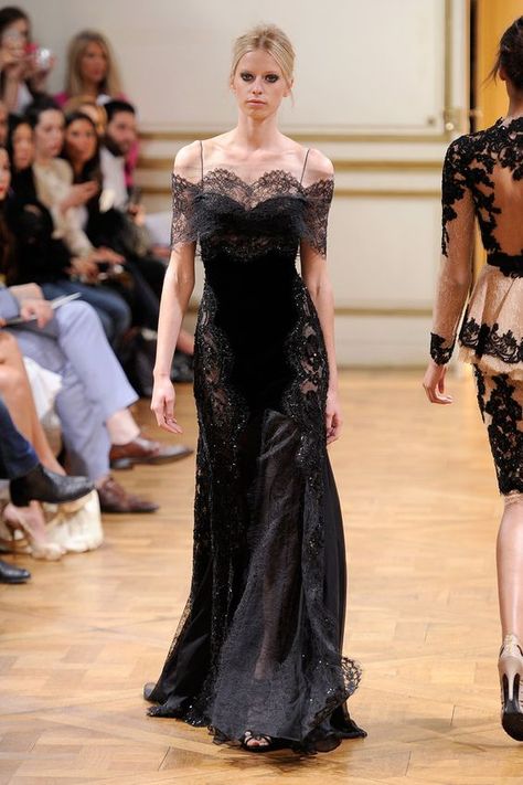 Zuhair Murad Black, Black Gowns, Zuhair Murad Haute Couture, Fall Couture, Ellie Saab, Style Reference, Haute Couture Dresses, Dior Haute Couture, Moda Paris