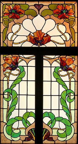 Stained glass by Róth Miksa | Flickr - Photo Sharing! English Stained Glass Windows, Art Nouveau Glass Window, Art Nouveau Stained Glass Window, Art Nouveau Stained Glass Patterns, Stained Glass Window Tattoo, Enchantix Wings, Art Nouveau Window, Stained Glass Art Nouveau, Tiffany Stained Glass Windows