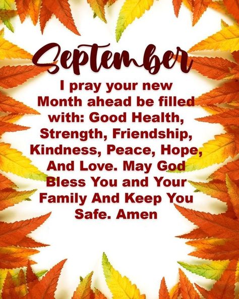 1st September Wishes, Welcome September Blessings, New Month Wishes For September, September 1 Blessings, September Wishes Quotes, September Blessings New Month, September New Month Wishes, Happy September Quotes, Welcome September Quotes Inspirational