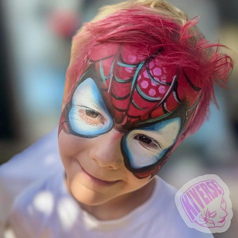 Did you know face paint can also go on the hair too? Would you try this design? #spiderman #spidermanfacepaint #marvelfacepaint #superherofacepainting #facepaintideas #facepaints #facepainting #facepaintersofinstagram Spider Man Face Paint, Superhero Face Painting, Paint Can, Paint Cans, Face Painting, Go On, Face Paint, Did You Know, Spiderman