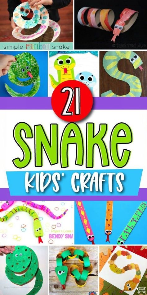 Snake crafts for kids are a fantastic way to engage your little ones and spark their creativity. These fun kids projects are perfect as an at home activity or classroom craft for kids. For even more imaginative fun, be sure to check out our wide range of animal crafts for kids. This is the perfect lunar new year craft as it is the year of the snake. Snake Crafts For Kids, New Year Craft For Kids, Lunar New Year Craft, S Is For Snake, News Years Crafts For Kids, New Year Craft, Snake Crafts, Chinese New Year Crafts For Kids, Headband Crafts