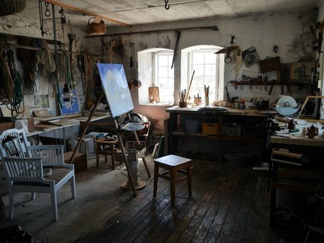 Artist Table, Paint Room, Art Studio Space, Art Studio Room, Artist Aesthetic, Studio Room, Artist Life, Dream Art, Studio Space