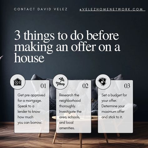 🏡 Before making an offer on your dream home, consider these 3 key factors: location, condition, and market trends. 🤔 Ensure your investment is a smart one with Welcome Home Network's expert tips! #HomeBuyingTips #RealEstateAdvice #OfferOnHouse #WelcomeHomeNetwork #LocationMatters #HomeCondition #MarketTrends #SmartInvesting Mortgage Marketing, Buying Your First Home, Real Estate Advice, Home Buying Tips, Buying A New Home, Home Network, Real Estate Tips, Real Estate Broker, Real Estate Buying