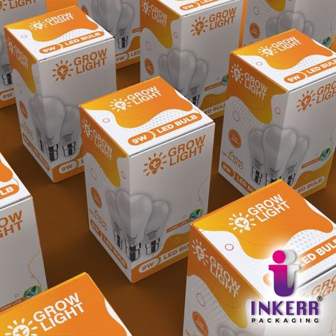 Light Up Your Life with Inkerr Packaging's LED Bulb Boxes! 💡✨ Introducing our latest innovation – the sleek and sturdy LED Bulb Packaging Boxes from Inkerr Packaging! Designed to protect your bulbs and make them shine even before they’re turned on. 🌟📦 Key Features: Robust Protection: Made from premium quality materials, our boxes ensure your LED bulbs are safe from damage during transit and storage. 🛡️💪 Eco-Friendly Materials: We care about the environment. Our packaging is crafted from sus... Light Bulb Packaging Design, Bulb Packaging, Led Bulb Packaging, Led Light Box, Box Packaging Design, Led Grow Lights, Packaging Boxes, Sustainable Packaging, Packaging Solutions