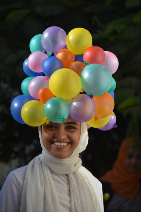 Crazy Hat Day Ideas, Crazy Hat, Silly Hats, Crazy Hat Day, Ideas For Teachers, Funky Hats, Colorful Balloons, Hat Day, Crazy Hats