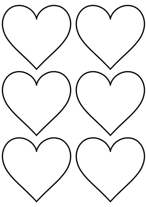 Heart Outline Png, Hearts Template, Heart Shapes Template, Printable Heart Template, February Crafts, Heart Stencil, About Heart, Hanging Craft, Shape Templates