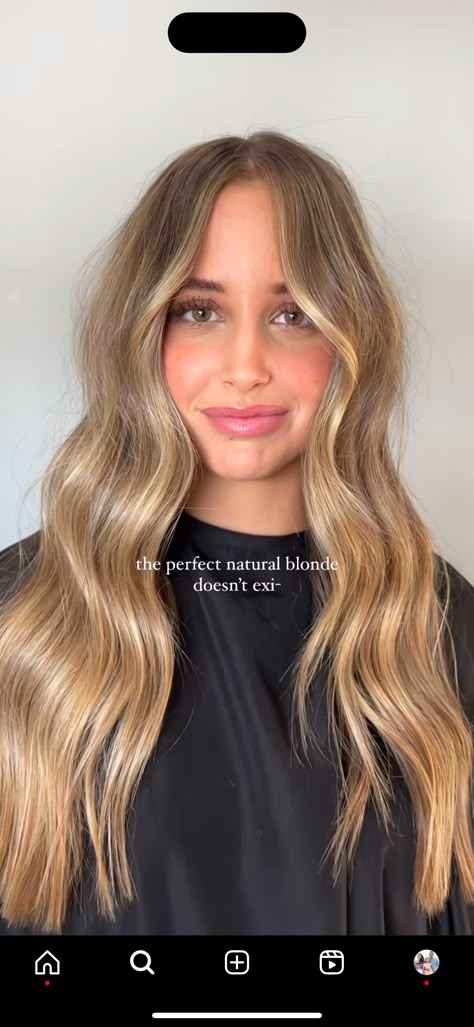 Golden Sunkissed Blonde, Natural Level 7 Hair Color Balayage, Dark Blonde Grow Out, Honey Blonde Hair Lowlights, Baby Lowlights On Blonde Hair, Pale Skin Tone Hair Color, Light Brown Hair Pale Skin Brown Eyes, Rich Bronde Hair, Green Eyes Pale Skin Hair