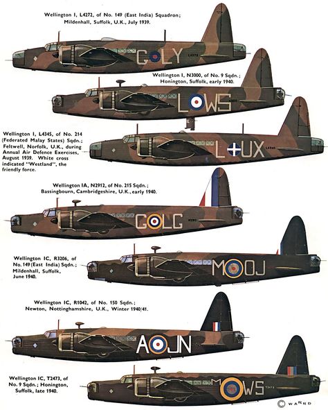 1939 ... Vickers 'Wellington' (UK) | Flickr - Photo Sharing! Vickers Wellington, Delta One, Airplane Illustration, Aviation Posters, Wwii Airplane, Air Force Aircraft, Aircraft Painting, Wwii Plane, Military Airplane