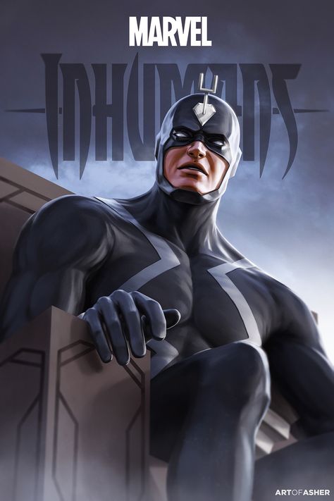 Black Bolt “King” - Asher Ben Black Bolt Marvel, Marvel Inhumans, Black Bolt, Marvel Comics Superheroes, Marvel Vs Dc, Marvel Comic Universe, Marvel Comics Art, Valerian, Pacific Rim