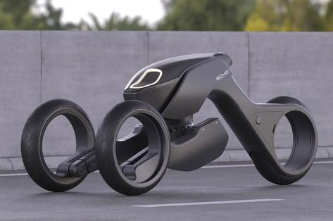 This self-driving trike is made for a Robocop sequel and a dystopian future that awaits us all Electric Four Wheeler, Electric Trike, Concept Motorcycles, Dystopian Future, Concept Car Design, Design Del Prodotto, Motorcycle Design, Yanko Design, Futuristic Cars