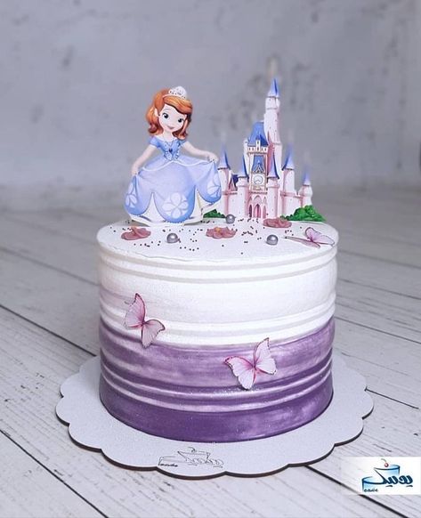 Sophia Cake Design, Sofia The 1st Cake, Princess Sophia Cake, 1st Birthday Cake Design, Sophia The First Cake, Sofia Birthday Party Ideas, Princess Sofia Birthday Party Ideas, Sofia Birthday Cake, Sofia The First Birthday Cake