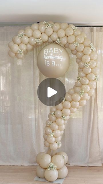 Jessica | Miami Balloon Decorations on Instagram: "Gender Reveal Balloon Decor 🤍

Love when my clients tell me they want to do something different & unique for their decorations, this question mark backdrop rental is IT . Totally loving this new trend decor 🎈Contact us for your next event in Miami ✨

#genderreveal #genderrevealmiami #miamiballoonsdecorations #balloondecor #balloons" Question Mark Gender Reveal Balloon, Gender Reveal Ideas Balloons, Gender Reveal Ideas For Party Decoration Decor, Question Mark Gender Reveal, Backdrop Rental, Gender Reveal Backdrop, Gender Reveal Balloons, Do Something Different, Gender Reveal Decorations