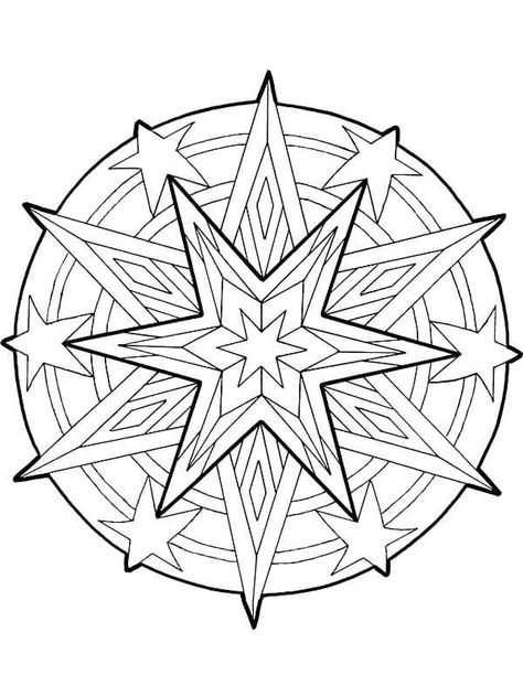 Mandala Christmas Stars Outline Coloring Pages : Best Place to Color Star Template Printable, Ornament Coloring, Animal Kingdom Colouring Book, Christmas Ornament Coloring Page, Printable Christmas Ornaments, Christmas Mandala, Star Outline, Star Coloring Pages, Star Template