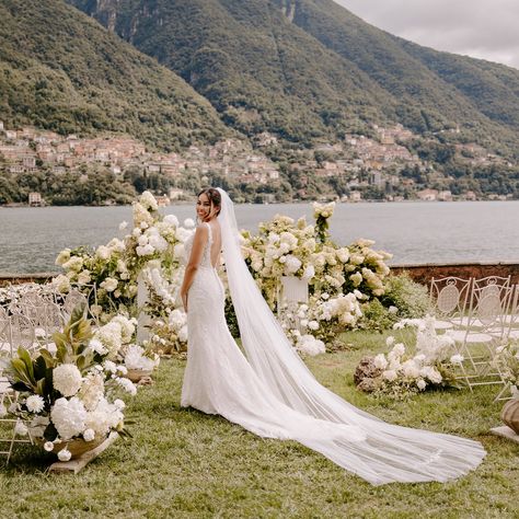 This ceremony backdrop, designed and created in collaboration with Figli dei Fiori Como, was a surprise for K&A. An amazing mix of green and white flowers, materic materials giving a soft elegant modern and minimal touch. They didn’t know what I had planned, and they let me create whatever I envisioned. It had been a long-time dream, and seeing it come to life was pure magic! I’m so happy you liked it and enjoyed it guys✨ Teamwork always pays off!!  Villa Regina Teodolinda Villa Regina Teodolinda, Regina Teodolinda, Green And White Flowers, Ceremony Backdrop, Wedding Goals, Lake Como, Enjoy It, Green And White, Teamwork