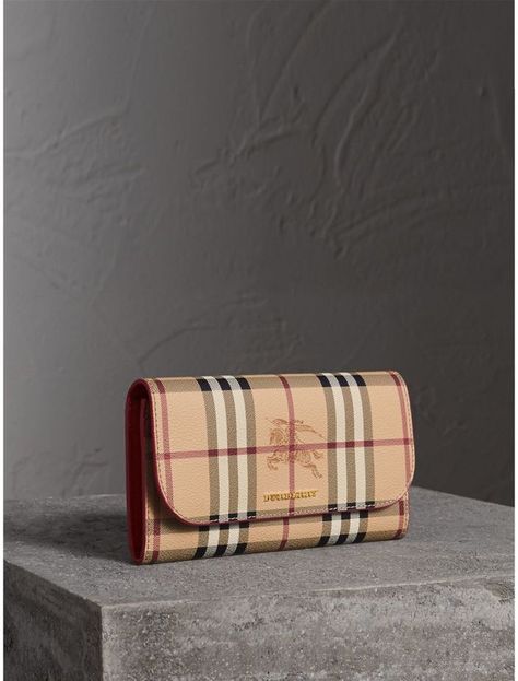 Burberry Haymarket Check and Leather Slim Continental Wallet, Red Luxury Designer Square Wallet, Luxury High-end Women's Wallets, Luxury Elegant Red Wallet, Luxury Red Women's Wallet, Burberry Wallet, Zip Wallet, Quilted Leather, Continental Wallet, Wallets For Women