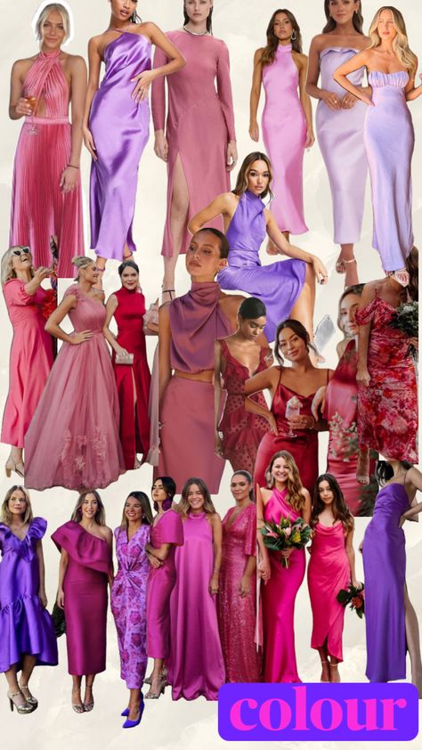 #myfirstshuffle Gala Attire, Wildflower Wedding Theme, Colourful Dress, Tropical Glam, Dream Wedding Decorations, Dress Code Wedding, Colorful Dresses Formal, Color Blocking Outfits, Wedding Guest Style