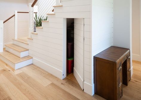 Under Stairs Storage Door Ideas, Hidden Playroom Under Stairs, Hidden Door Under Staircase, Small Door Under Stairs, Under Stairs Storage Door, Murphy Door Under Stairs, Under Stairs Hidden Door, Hidden Stair Storage, Hidden Door Under Stairs