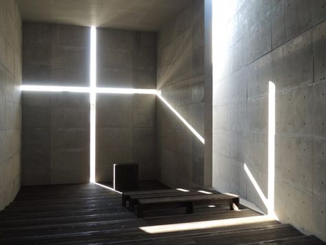 Tadao Ando creates full-scale model of Church of the Light for exhibition Modern Chapel, Koshino House, Kolumba Museum, Church Of Light, Light Exhibition, Tadao Ando Architecture, Shadow Architecture, Modern Japanese Architecture, Modern Church