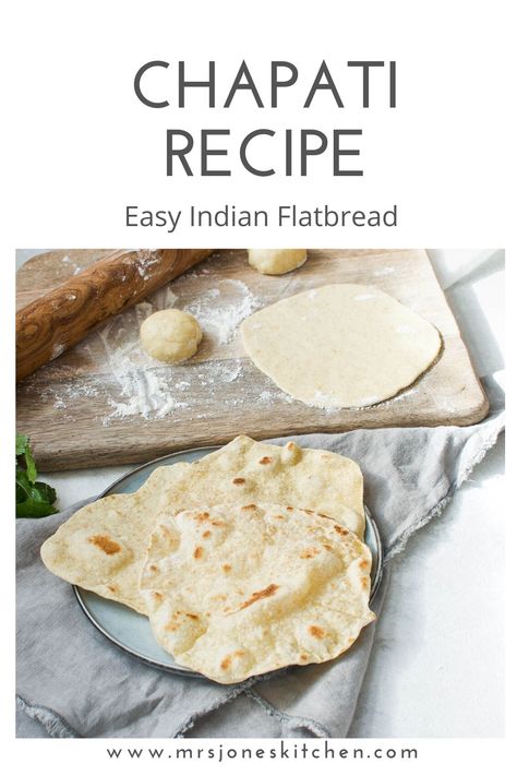 Chapati Recipe Indian, Homemade Chapati, Chapati Recipe, Indian Bread Recipes, Vegan Flatbread, Chapati Recipes, Family Breakfast Recipes, Indian Flatbread, Indian Bread