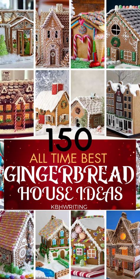 150 Best Gingerbread House Ideas Best Gingerbread House Ideas, Best Gingerbread House, Graham Cracker Gingerbread, Easy Gingerbread House, Graham Cracker Gingerbread House, Gingerbread House Ideas, Homemade Gingerbread House, Gingerbread Castle, Gingerbread House Candy