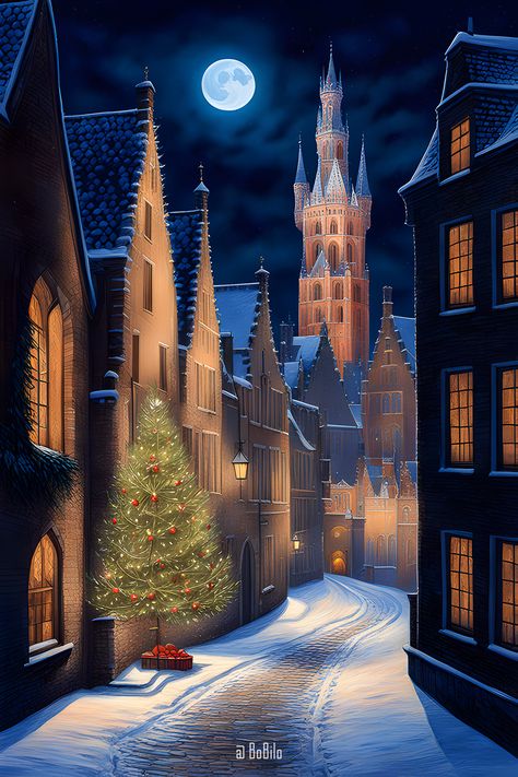 Fantasy Cityscapes: Christmas Week Edition 🎄✨"
Опис: "Join me on a journey through whimsical renditions of Paris, London, Berlin, Venice, Rome, New York, and Los Angeles during the magical Christmas week! 🌟🏙️ Dive into digital art showcasing these fantasy cityscapes that blend reality with imagination. 🎨✨ Fantasy Christmas, City Houses, Night Scenes, Xmas Art, Snow Pictures, Christmas In The City, Christmas Week, Paris London, Stitch Ideas