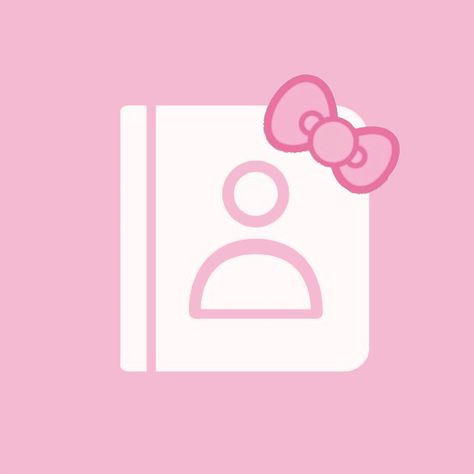 Facetime Hello Kitty Icon, Hello Kitty App Icon Photos, Pink App Icons Aesthetic Hello Kitty, Aesthetic Contacts Icon, Hello Kitty Iphone Icons, Pink Contacts Icon, Hello Kitty Icons Pink, Hello Kitty Phone Icons, App Icon Hello Kitty