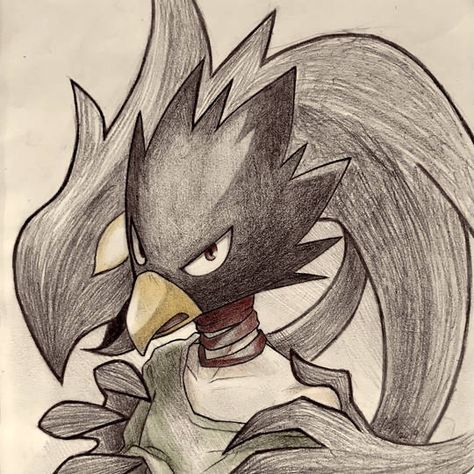 Tokoyami Drawing, Hero Drawing, Tokoyami Boku No Hero, Tokoyami Fumikage, Biro Drawing, Hero Tattoo, Fumikage Tokoyami, Pokemon Sketch, My Hero Academia 2