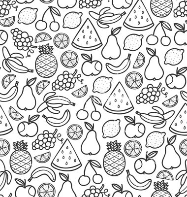 Fruits doodle pattern in black vector art - Download vectors - 1476790 Fruits Doodle, Wall Pegs, Fruit Doodle, Food Doodles, Food Coloring Pages, Fruit Coloring Pages, Doodle Frames, Pattern Coloring Pages, Adult Colouring Pages