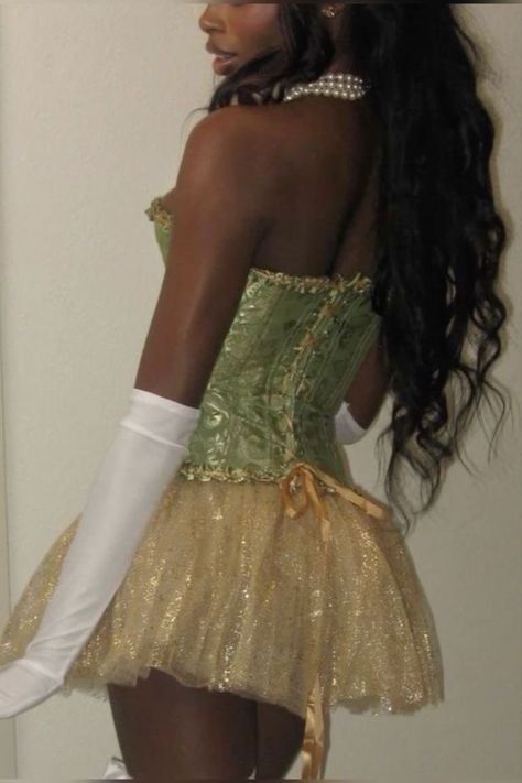 tiana amazon halloween costume | easy tiana princess halloween costume | green corset aesthetic. green corset with yellow ribbon for tiana halloween costume. easy Disney princess and the frog halloween costume. girly halloween party costume. trendy halloween costume. halloween costume idea 2023. easy halloween costume idea. diy halloween costume idea. girly halloween costume. teen girl halloween costume. girly halloween costume idea. halloween costumes teenage girl. halloween costumes women. Tiana Costume, Tiana Princess, Kostum Halloween, Classy Halloween Costumes, Princess Halloween Costume, Trio Halloween Costumes, Hot Halloween Outfits, Pretty Halloween Costumes, Couples Halloween Outfits