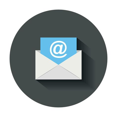 Envelope Icon, Mail Envelope, Beautiful Profile, Email Message, Beautiful Profile Pictures, Mail Icon, Business Concept, Long Shadow, Flat Style