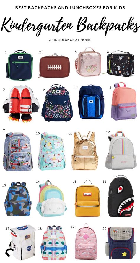 looking for the best backpacks for your kindergartener, preschooler, or elementary school child. check this post out to get your child the best backpack this year. #backpack #Kindergarten #kids Toddler Boy Backpack, Best Kids Backpacks, Elementary School Backpack, Best Backpacks For School, Best Backpacks, Pottery Barn Kids Backpack, Ideas Regalo, Preschool Backpack, Kindergarten Backpack