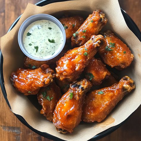 Buffalo wings were created in 1964 at the Anchor Bar in Buffalo, New York by Teressa Bellissimo. Originally made as a quick snack for her son and his friends, the wings were fried and tossed in a hot sauce made from Frank’s Red Hot and butter. Served with celery sticks and blue cheese dressing to balance the heat, these wings quickly became a bar staple. 

#BuffaloWingsLove #WingNight #SpicyWings #GameDayEats #ComfortFood #CrispyWings #RanchDip #HotSauce Celery Sticks, Spicy Wings, Crispy Wings, Buffalo Chicken Wings, Dining Menu, Blue Cheese Dressing, Toast Sandwich, Ranch Dip, Quick Snack