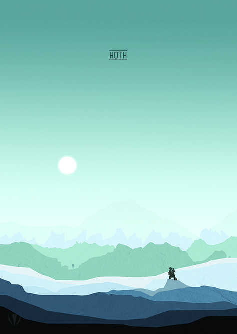 Hoth minimalist Star Wars print Star Wars Hoth Art, Hoth Star Wars Aesthetic, Star Wars Hoth Wallpaper, Star Wars Planets Aesthetic, Star Wars Minimalist Wallpaper, Hoth Planet, Hoth Star Wars, Minimalist Star Wars, Star Wars Baby Room