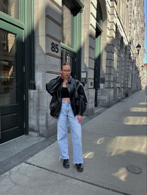 #oldport #montreal #photoidea #city #citygirl #lestherjacket #okdtown Old Port, City Girl, Instagram Inspiration, Girly Things, Montreal, Fashion Inspo, Clothes, Instagram