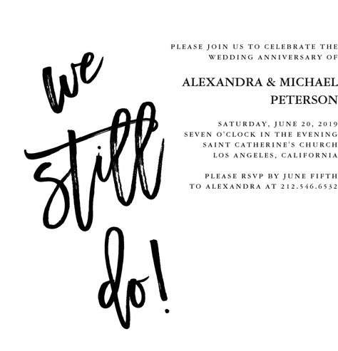 minimalist wedding invitations minimalist black and white typography vow renewal invitation modern black and white typography simple minimal stylish edgy text wedding anniversary we still do #fyp Small Private Wedding, Wedding Vow Renewal Ceremony, Marsala Wedding Invitation, Vow Renewal Invitations, Vowel Renewal, Renewal Wedding, Black And White Typography, Vow Renewal Ceremony, Wedding Renewal Vows