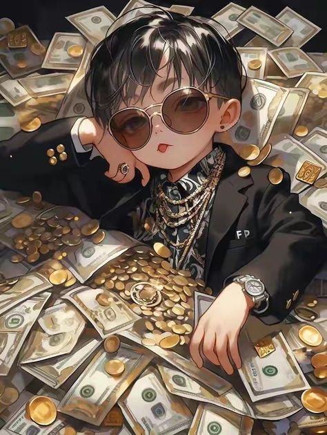 Money Pfp, Abundance Images, Cartoon Chef, Anime Picture Hd, King Outfit, Android Wallpaper Art, Mask Tattoo, Cool Anime Backgrounds, Drawing Anime Clothes