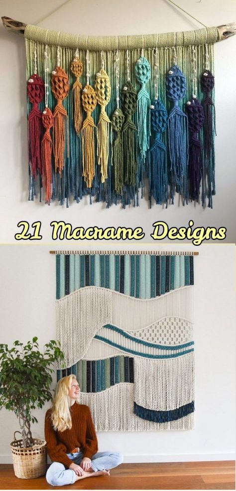 21 Macrame Ideas In 2021 268 Diy Crochet Wall Hanging, Macrame Toran, Crochet Alphabet, Crochet Wall Hanging, Macrame Wedding Backdrop, Macrame Wall Hanging Tutorial, Boho Macrame Wall Hanging, Macrame Knots Pattern, Alphabet Wall Art