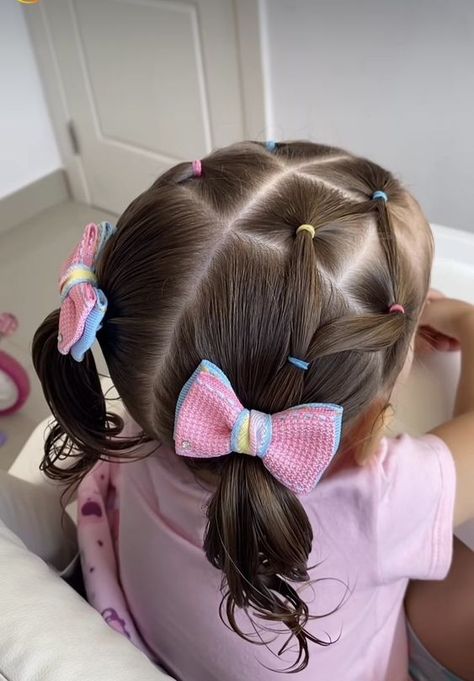 Hairstyles For Preschoolers, Toddler Girl Hairstyles For Short Hair, Toddler Hair Styles Girl, Hairstyles Little Kids, Easy Daughter Hairstyles, Kids Hairstyles Short Hair, Cute Hairstyles For Short Hair For Kids, Hairstyles For Little Kids, Simple Toddler Hairstyles