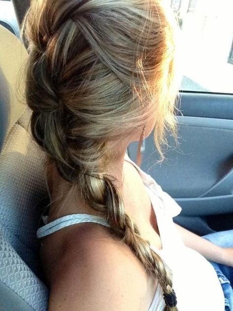 Messy French Braids, French Braid Hairstyles, 2015 Hairstyles, Braids For Long Hair, Hair Dos, Messy Hairstyles, Gorgeous Hair, Perfect Hair, Hair Day