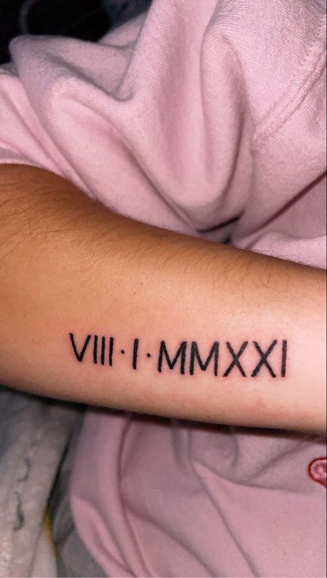 August 1st, 2021. Arial #tattoo #cutetattoo #romannumeralstattoo Arial Tattoo, Times New Roman Font Tattoo Numbers, 2017 Roman Numeral Tattoo, 2011 Roman Numeral Tattoo, 2015 Roman Numerals Tattoo, 2021 Roman Numeral Tattoo, Roman Numeral Tattoo, Numeral Tattoo, Roman Numeral Tattoos