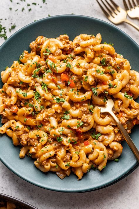 One Pot Sloppy Joe Pasta - Life is but a Dish One Pot Sloppy Joe Pasta, Sloppy Joe Pasta, Sloppy Joes Pasta, Macaroni Pasta, Sloppy Joe, Sloppy Joes, Tomato Paste, One Pot Meals, Family Favorites