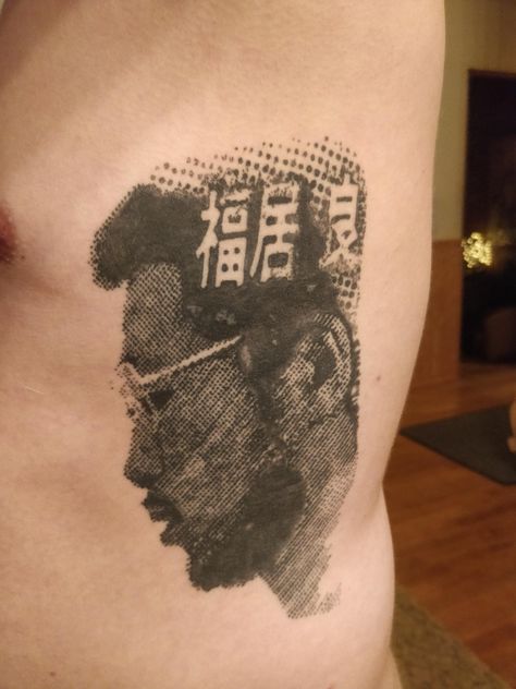 Healed potrait/album cover of Ryo Fukui done by Reetta at Below Zero Tattoo @ Tampere Finland #tattoos #tattoo #beauty Tattoo Album Cover, Ryo Fukui, Album Cover Tattoo, Zero Tattoo, Tampere Finland, Trending Tattoos, Prison Tattoos, Dot Tattoos, Manga Tattoo