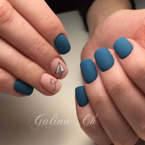 Matte Nail Polish, Acrylic Coffin, Super Nails, Blue Nail, Short Nail Designs, Nail Arts, Matte Nails, Gorgeous Nails, Perfect Nails