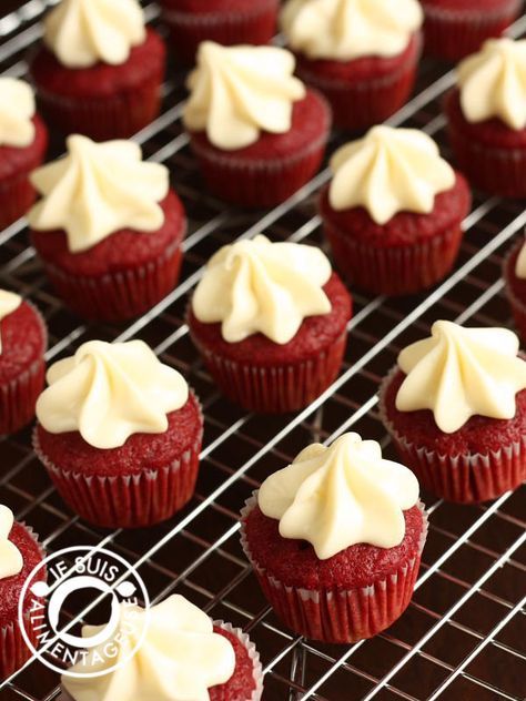 It’s been about a year and a half since I posted my favourite red velvet cake recipe on Je suis alimentageuse. Since I’ve found that recipe, I use it for my cake pops and truffles not only in red, but also in purple. It is the most well received cake recipe that I have, being … Vegan Red Velvet Cupcakes, Red Velvet Cake Recipe, Velvet Cake Recipes, Artificial Food, Vegan Cupcakes, Desserts Vegan, Velvet Cupcakes, Vegan Cream Cheese, Red Velvet Cupcakes