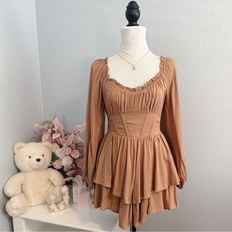 Brown hoco dress