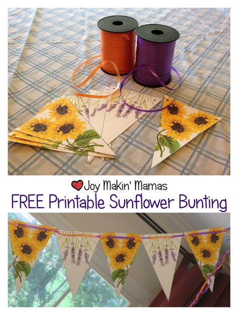 Free printable #sunflower theme bunting party decoration. Sunflower Classroom Theme, Sunflower Party Theme, Sunflower Party Themes, Sunflower Classroom, Sunflower Decorations, Sunflower Birthday Parties, Printable Sunflower, Graduation Brunch, Sunflower Room