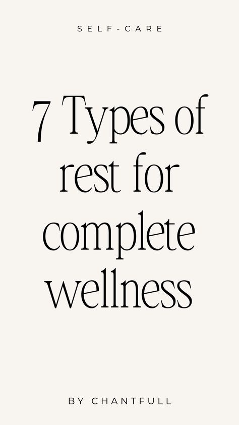 Explore the 7 types of rest for a balanced life—physical, mental, emotional, creative, sensory, social, and spiritual well-being tips. #rest #resting #sleep #sleeping #selfcare #wellness #selflove #wellnessjourney #wellnesslifestyle #wellbeing #pinterest #pinitforlater Types Of Rest, Feel Good Books, A Balanced Life, Supportive Friends, Digital Detox, Finding Purpose, Balanced Life, Setting Boundaries, Improve Sleep Quality